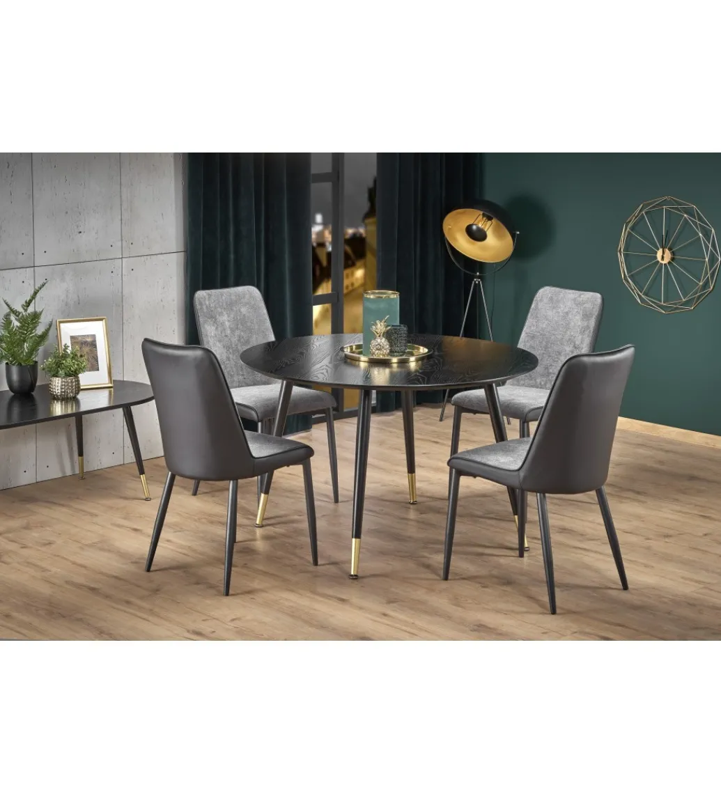 Stół EMBOS 120 cm czarny*Halmar Best
