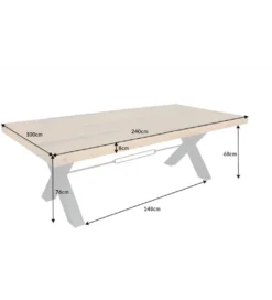 Stół FACTORY 240 cm drewno sosna*Invicta Interior