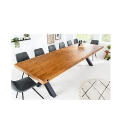 Stół FACTORY 300 cm drewno sosna brąz*Invicta Interior