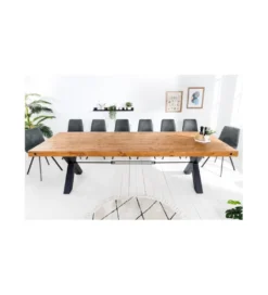 Stół FACTORY 300 cm drewno sosna brąz*Invicta Interior