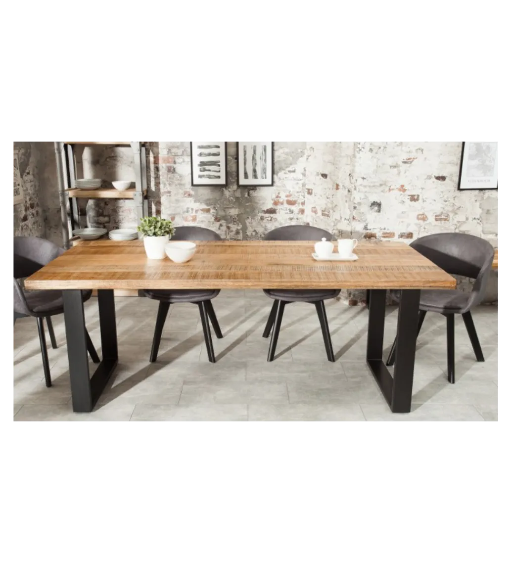 Stół Factory Iron Craft 200 cm drewno Mango*Invicta Interior Online