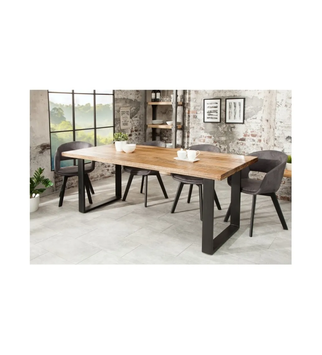 Stół Factory Iron Craft 200 cm drewno Mango*Invicta Interior Online