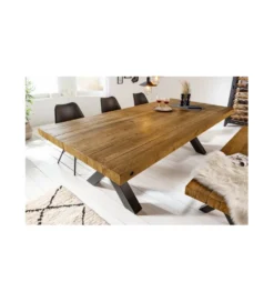 Stół FACTORY Thor 200 cm drewno sosna brąz*Invicta Interior
