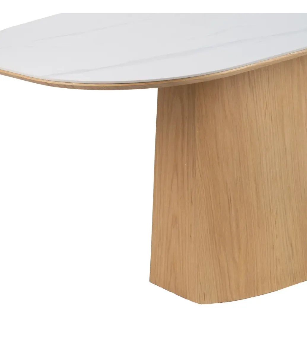 Stół FORYK 180 cm naturalny blat ceramika*Zona-Design Clearance