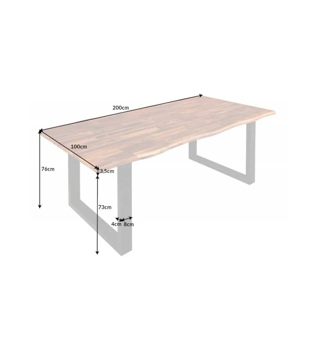 Stół Genesis 160 cm drewno akacja*Invicta Interior Sale