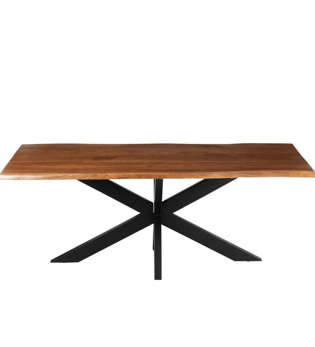 Stół GERARD 180 cm Drewno Akacja brąz*J-Line New