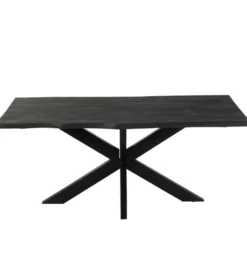 Stół GERARD 200 cm Drewno Mango Czarny*J-Line Outlet