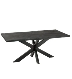 Stół GERARD 200 cm Drewno Mango Czarny*J-Line Outlet