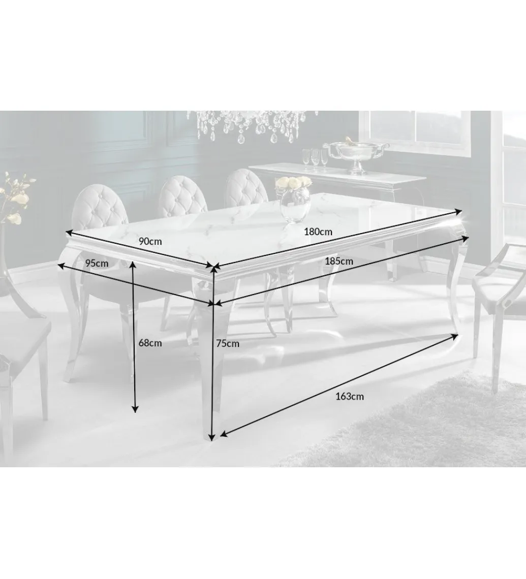 Stół GLORIA 180 cm optyka marmuru*Invicta Interior