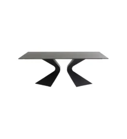 Stół GLORIA 180 x 90 cm ceramiczny blat czarny*KDesign