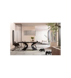 Stół GLOYRIA 200 cm ceramika w optyce czarnego marmuru*KDesign Outlet