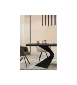 Stół GLOYRIA 200 cm ceramika w optyce czarnego marmuru*KDesign Outlet