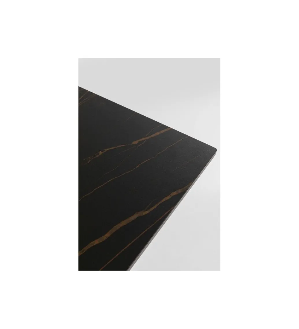 Stół GLOYRIA 200 cm ceramika w optyce czarnego marmuru*KDesign Outlet