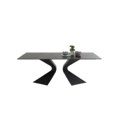 Stół GLOYRIA 200 cm ceramika w optyce czarnego marmuru*KDesign Outlet