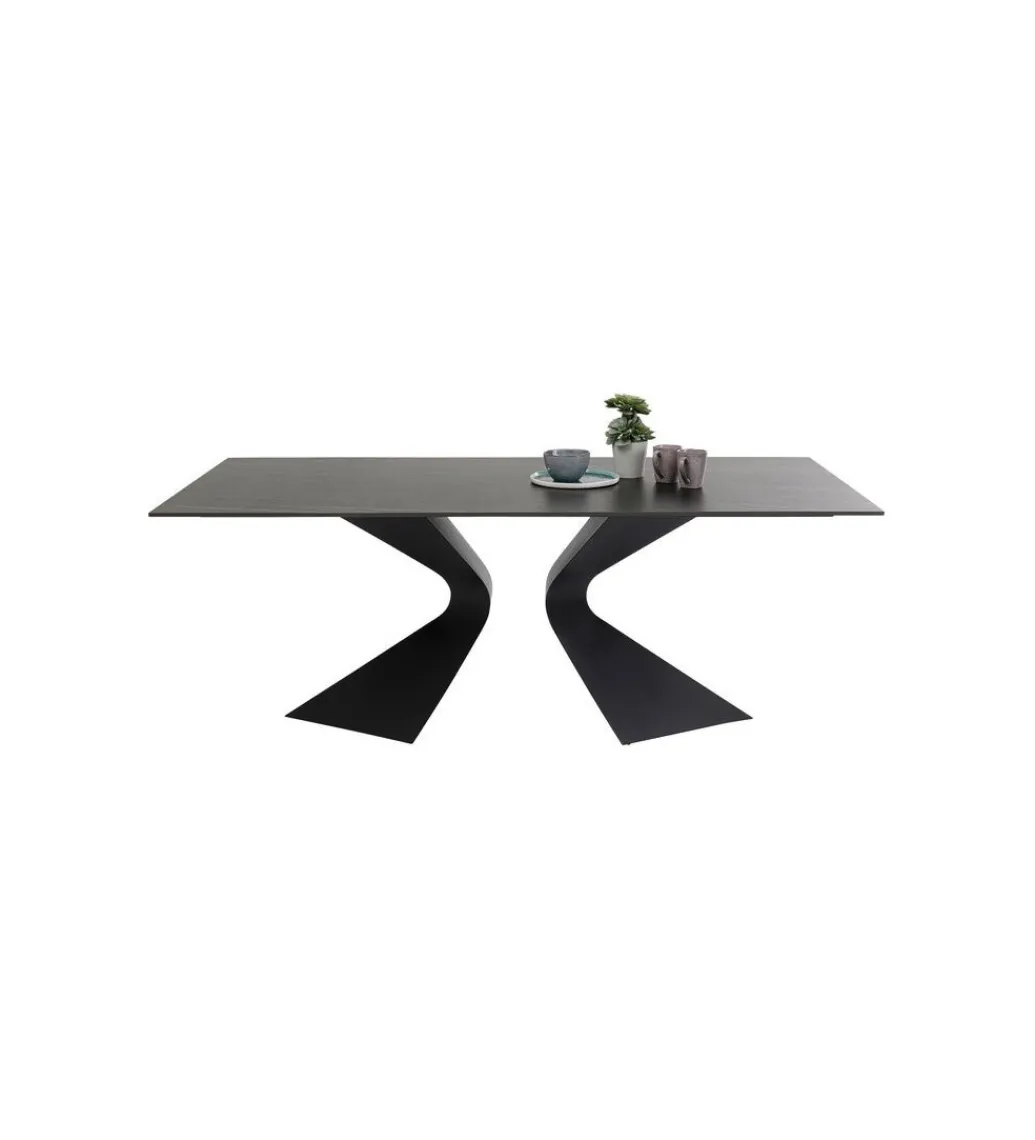 Stół GLOYRIA 200 cm ceramika w optyce czarnego marmuru*KDesign Outlet