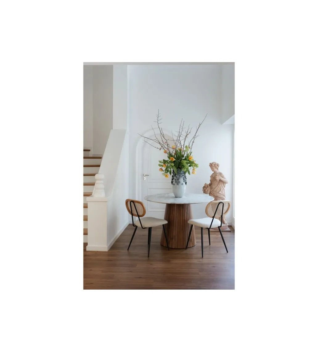 Stół GRACE 115 cm drewno mango marmur*KARE Outlet