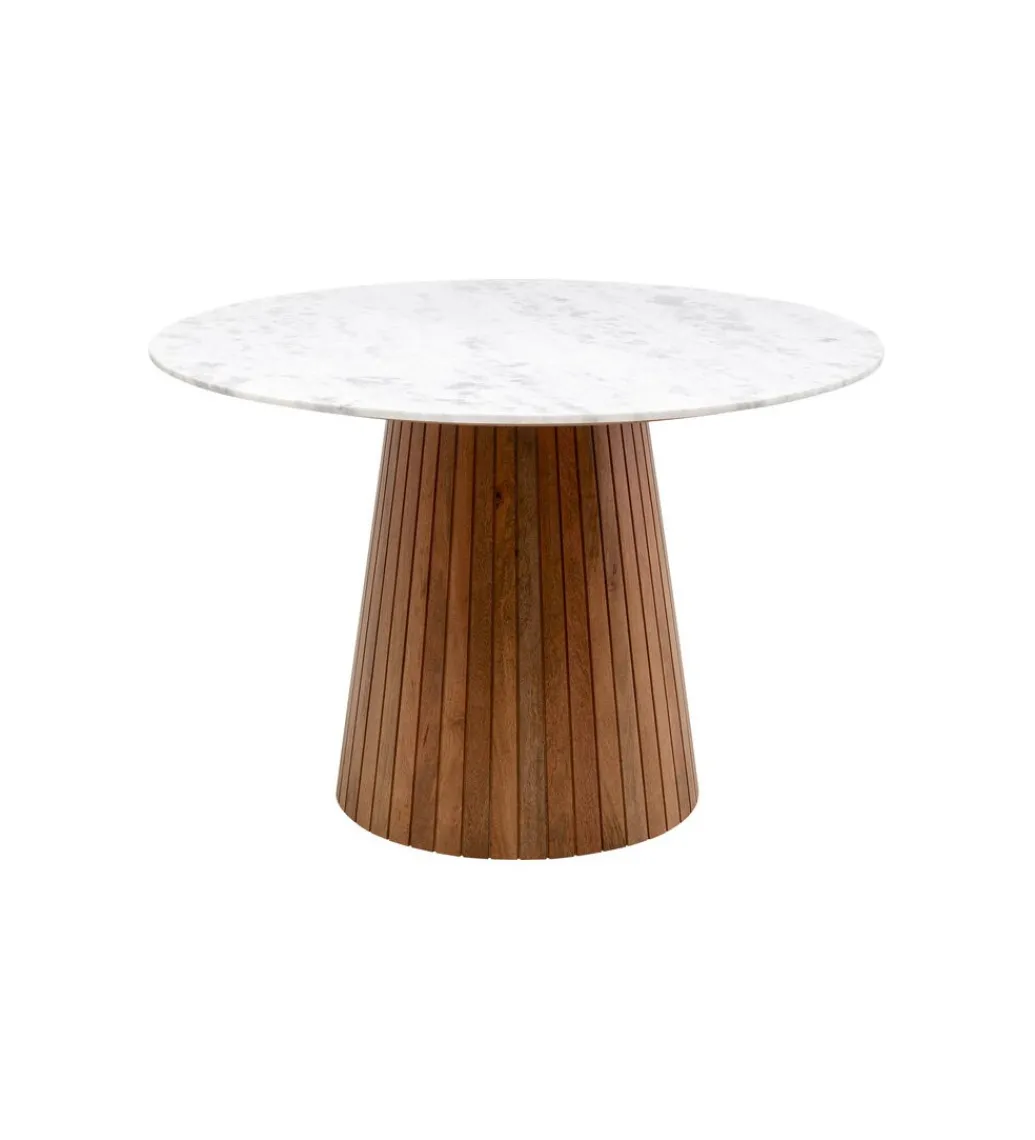 Stół GRACE 115 cm drewno mango marmur*KARE Outlet