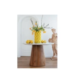 Stół GRACE 115 cm drewno mango marmur*KARE Outlet