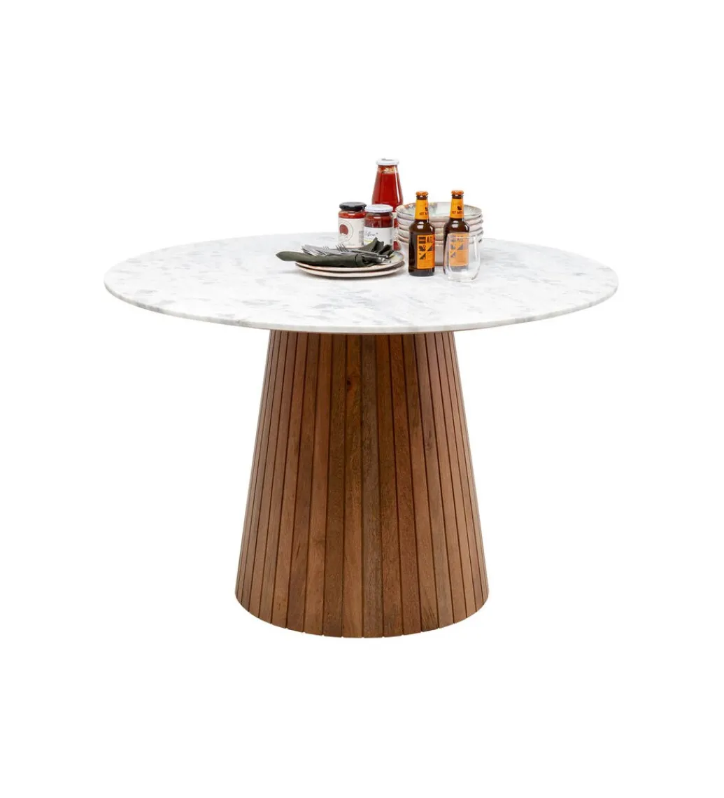 Stół GRACE 115 cm drewno mango marmur*KARE Outlet