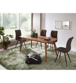 Stół GRENOBLE 120 cm drewno sheesham*WOHNLING, GERMANY Sale