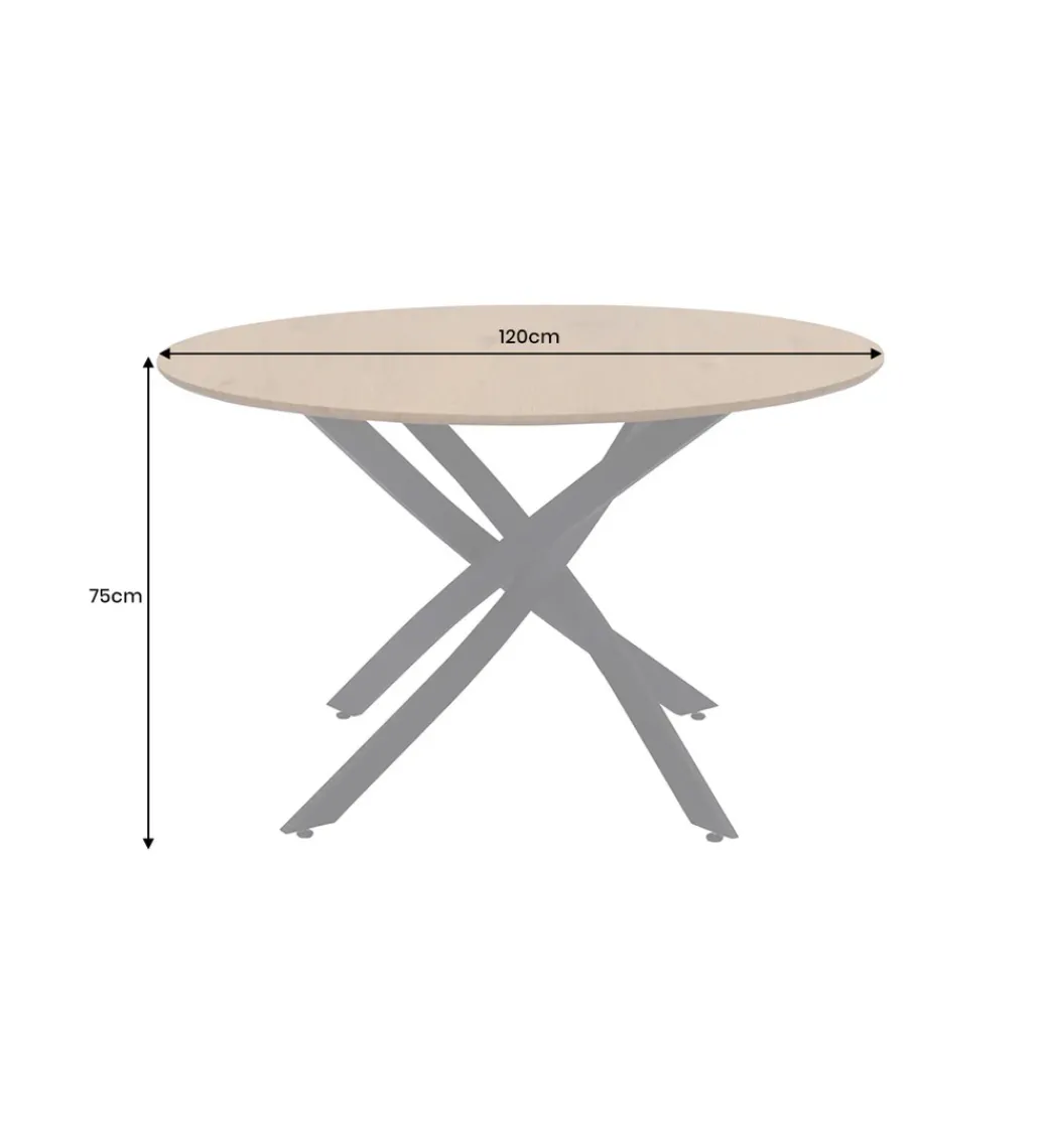 Stół HELIX 120 cm naturalny*Invicta Interior - przedsprzedaż Discount
