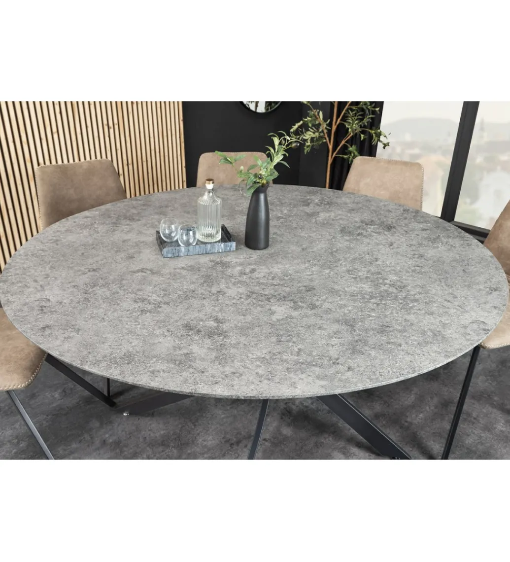 Stół HELIX 120 cm szary*Invicta Interior Sale