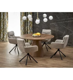 Stół HENDERSON 136 cm w kolorze orzechowym*Halmar New