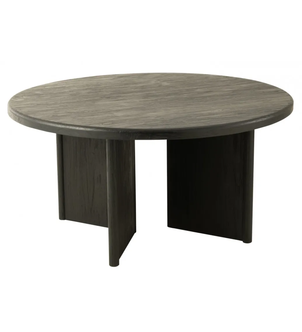 Stół HERAS 150 cm drewno teak czarny*J-Line