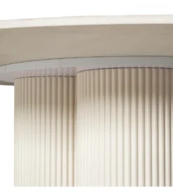 Stół HERE 120 cm ceramiczny blat biały*Exclusivas Clearance