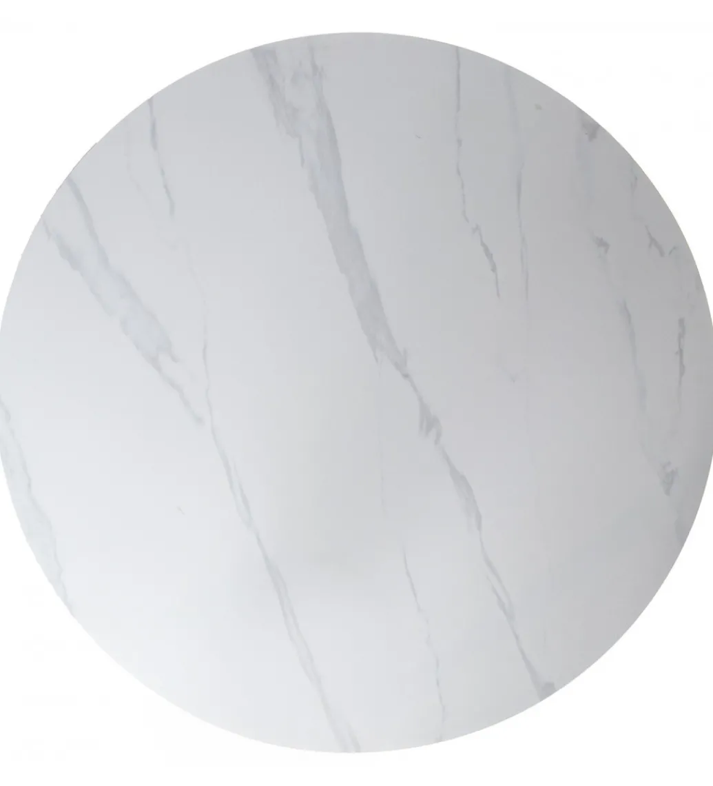 Stół HERE 120 cm ceramiczny blat biały*Exclusivas Clearance