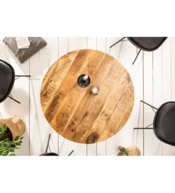 Stół Iron Craft 80 cm drewno Mango*Invicta Interior Hot