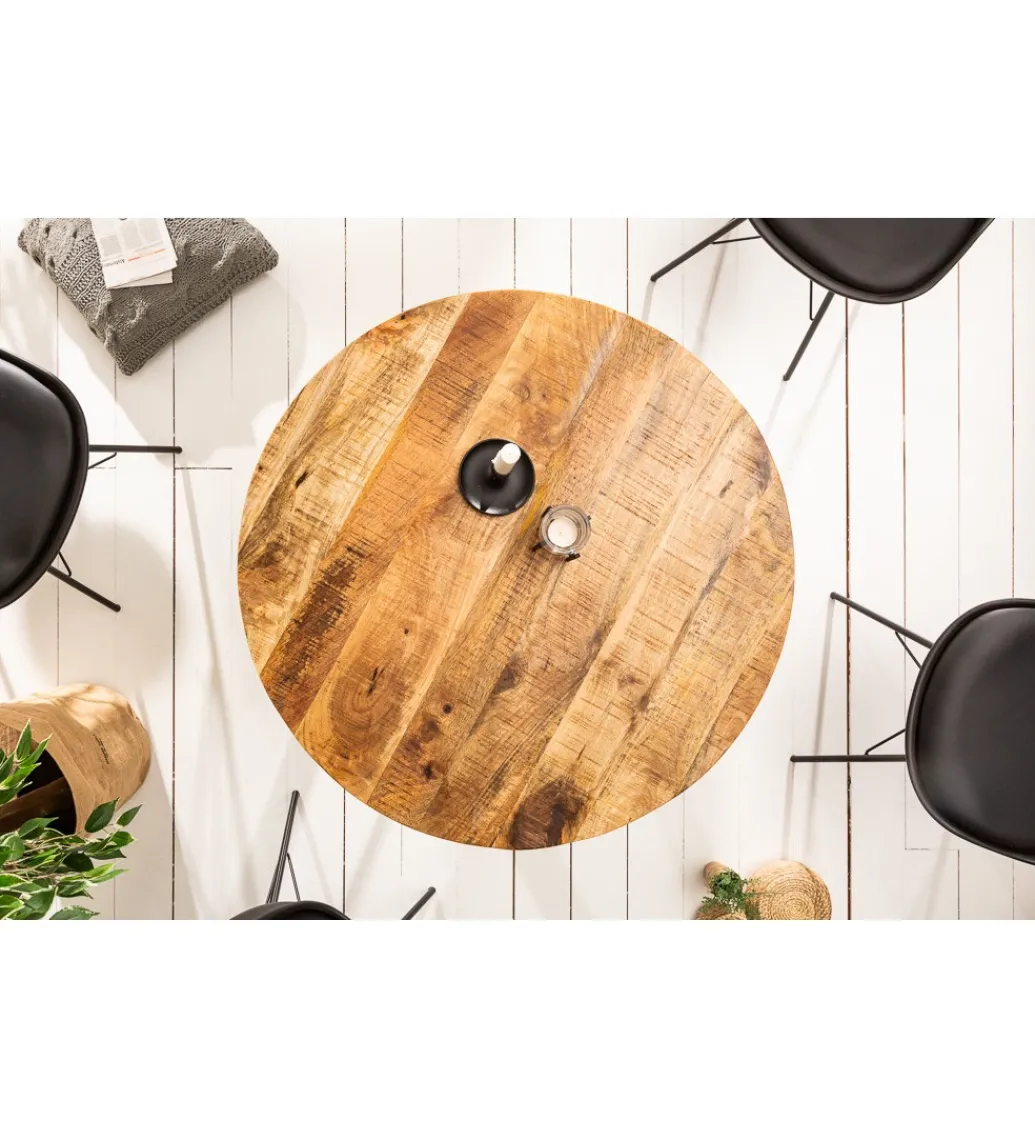 Stół Iron Craft 80 cm drewno Mango*Invicta Interior Hot