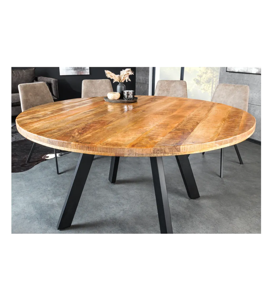Stół IRON CRAFT 140 cm drewno mango naturalny*Invicta Interior New