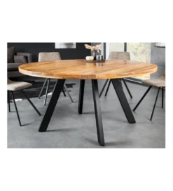 Stół IRON CRAFT 140 cm drewno mango naturalny*Invicta Interior New