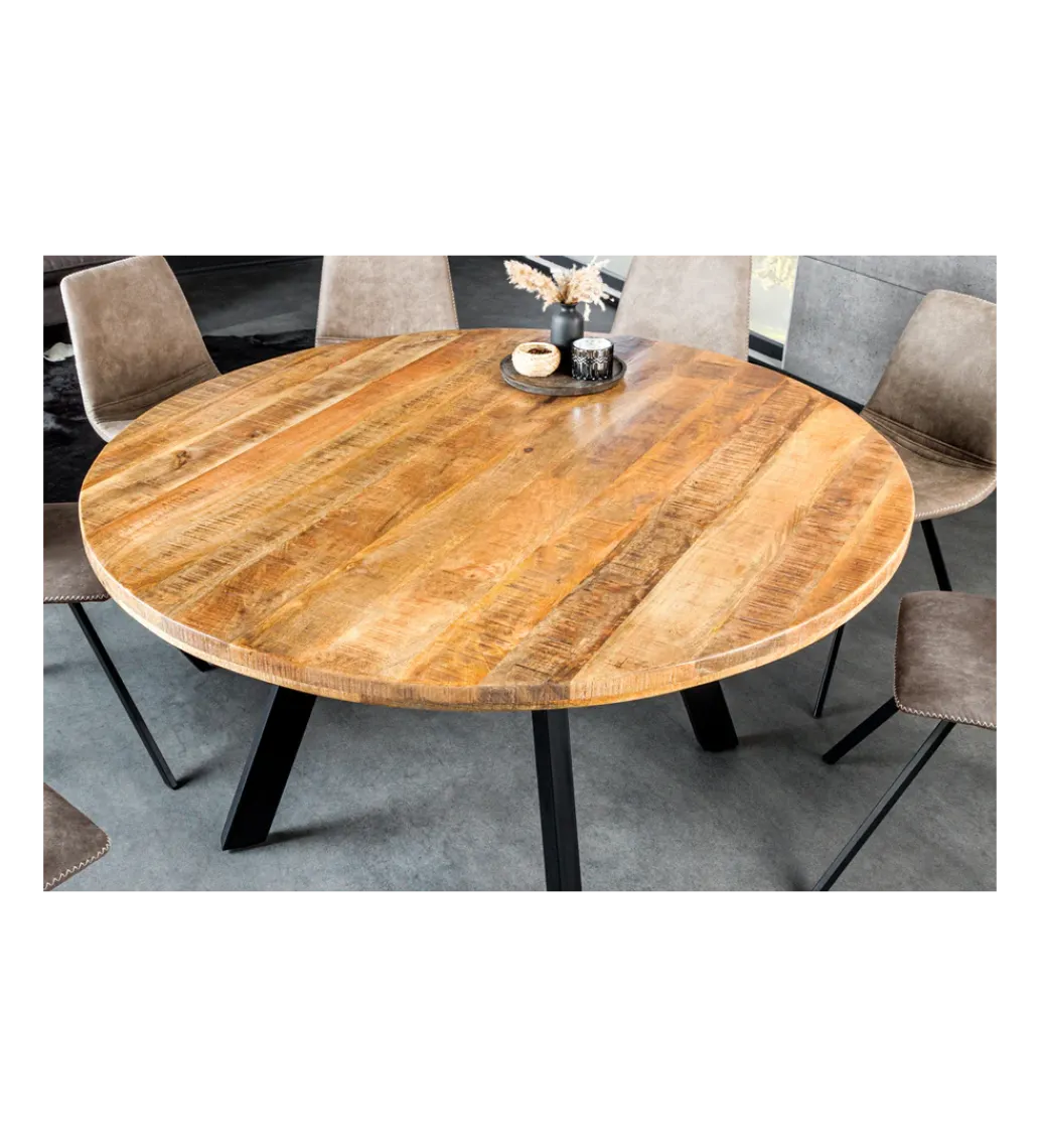 Stół IRON CRAFT 140 cm drewno mango naturalny*Invicta Interior New
