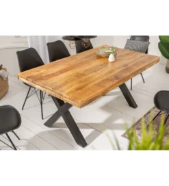 Stół Iron Craft X 160 cm drewno Mango*Invicta Interior