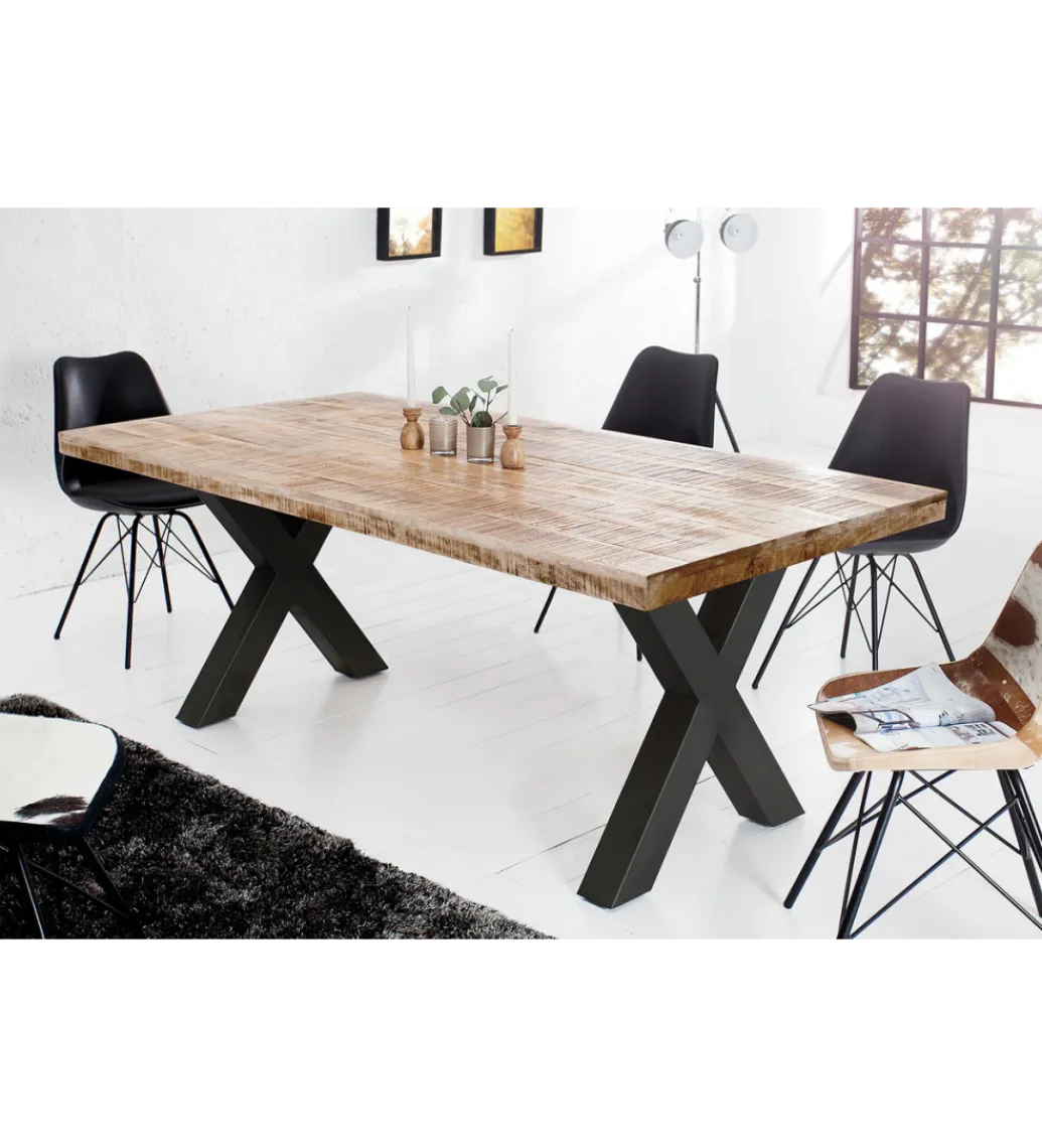Stół Iron Craft X 200 Cm Drewno Mango*Invicta Interior