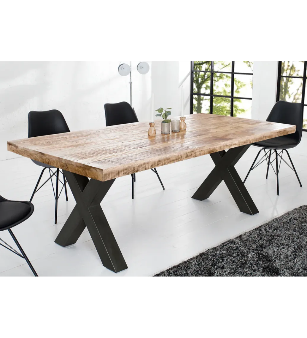 Stół Iron Craft X 200 Cm Drewno Mango*Invicta Interior