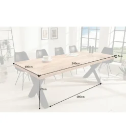 Stół Iron Craft X II 240 cm drewno Mango*Invicta Interior Sale