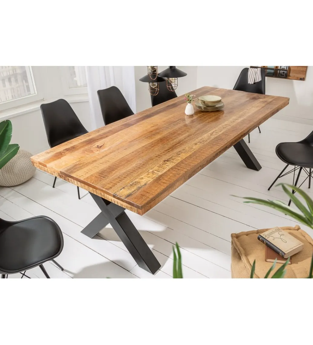 Stół Iron Craft X II 240 cm drewno Mango*Invicta Interior Sale
