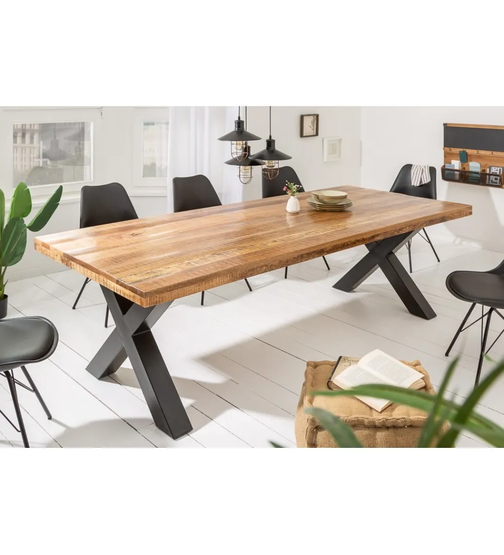 Stół Iron Craft X II 240 cm drewno Mango*Invicta Interior Sale