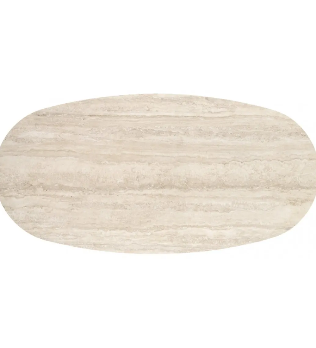 Stół JULIUS 200 cm odcień trawertynu naturalny czarny*Halmar New