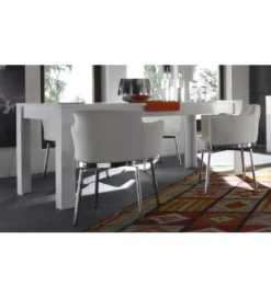 Stół JUPITER 180 cm x 90 cm biały*MCA Linia Włoska Outlet
