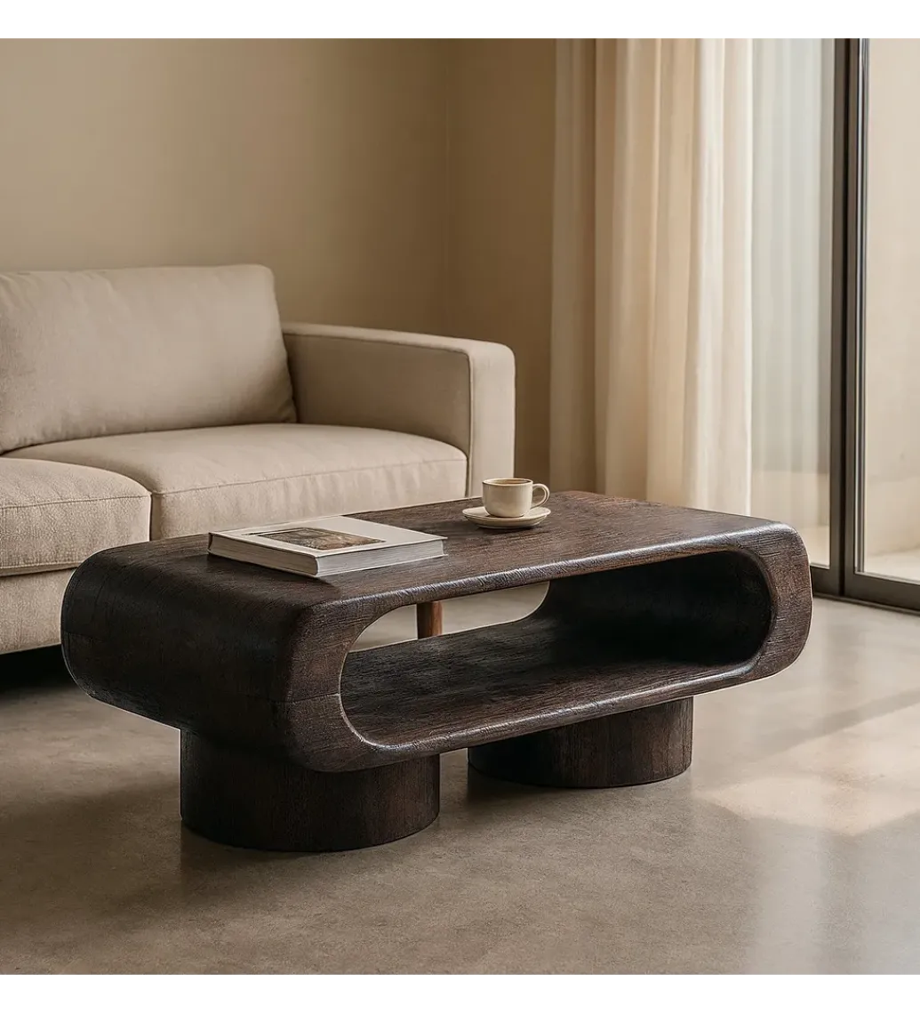 Stół kawowy HIKORI 122 cm drewno mango*Zona-Design Outlet