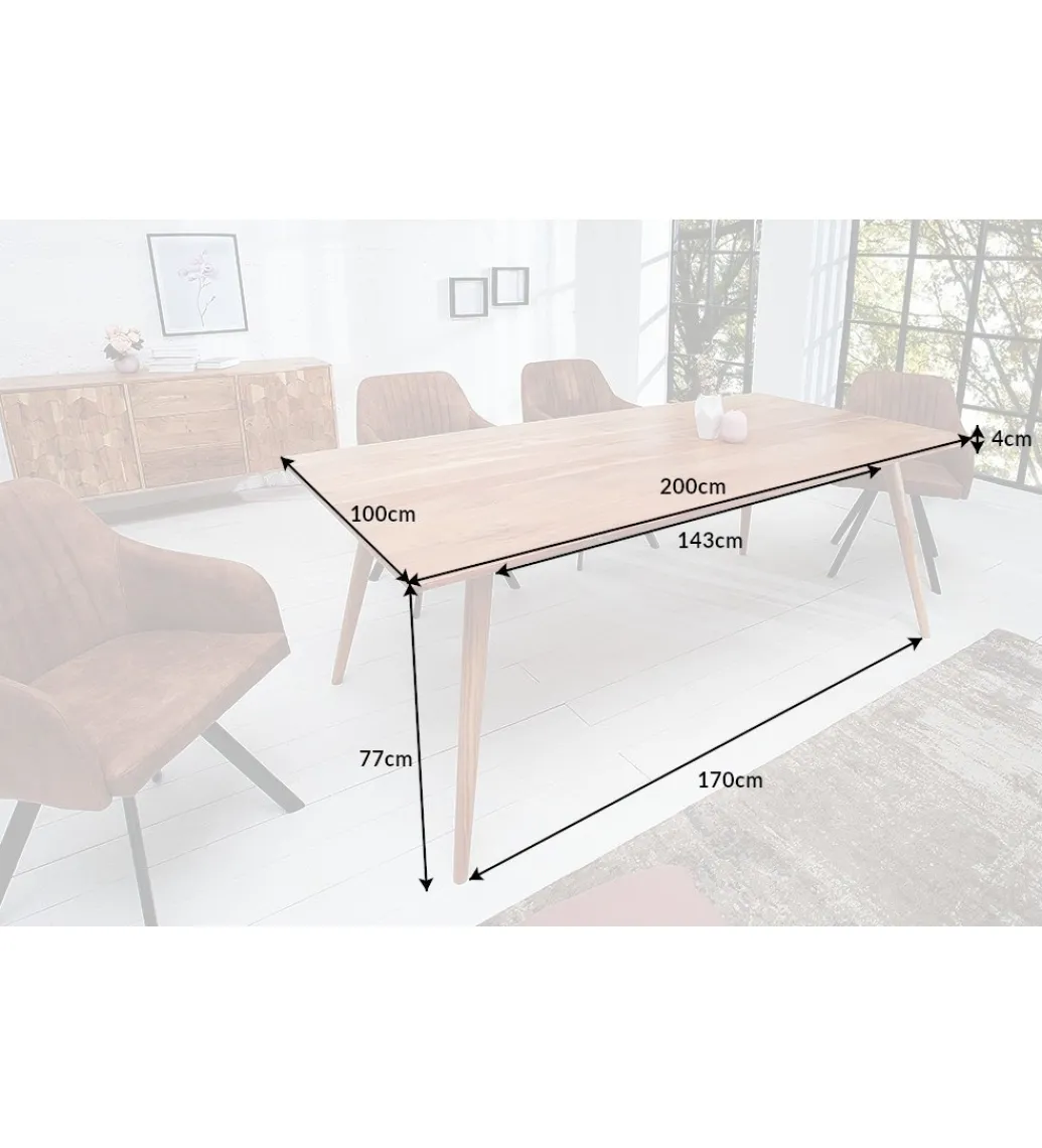 Stół Komodo Mystic 200 cm drewno akacja*Invicta Interior Outlet