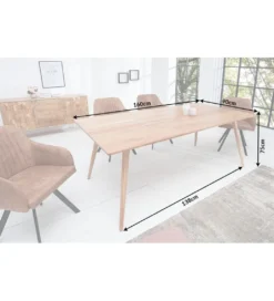 Stół Komodo Mystic 160 cm drewno akacja*Invicta Interior - przedsprzedaż Clearance