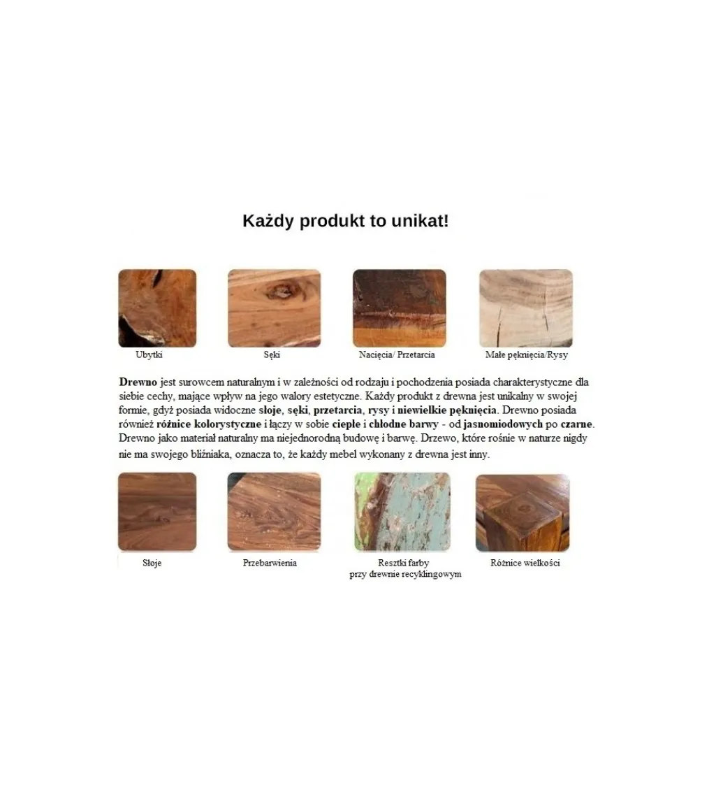 Stół Komodo Mystic 160 cm drewno akacja*Invicta Interior - przedsprzedaż Clearance