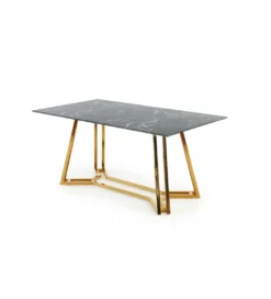 Stół KONAMI 160 cm w optyce czarnego marmuru*Halmar Best