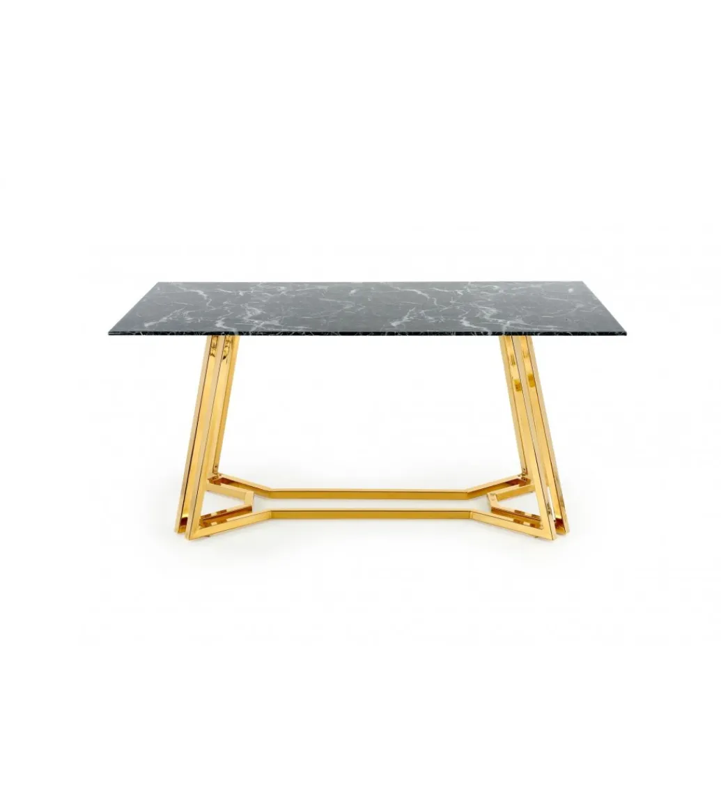 Stół KONAMI 160 cm w optyce czarnego marmuru*Halmar Best