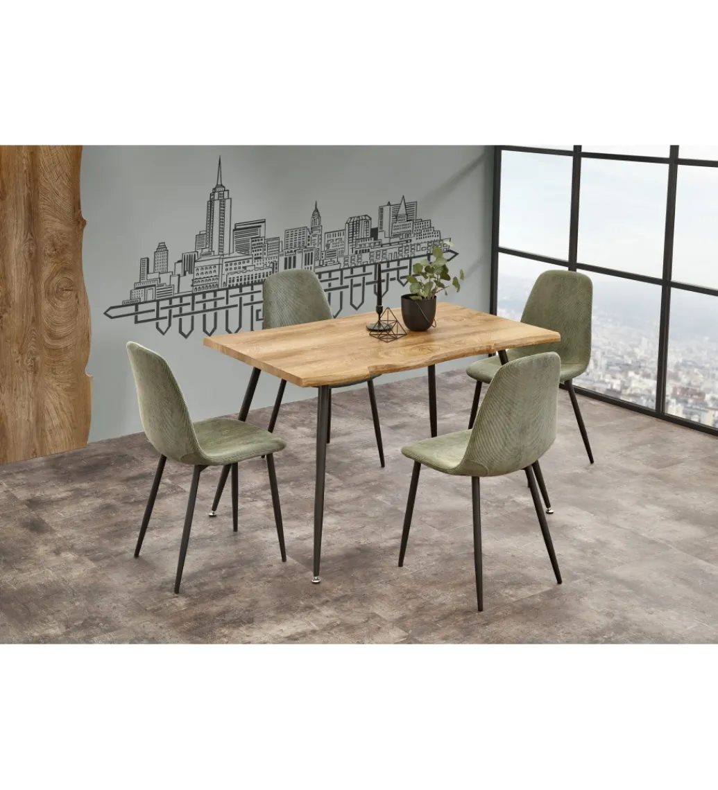 Stół LARSON 120 cm w kolorze dąb naturalny*Halmar Sale